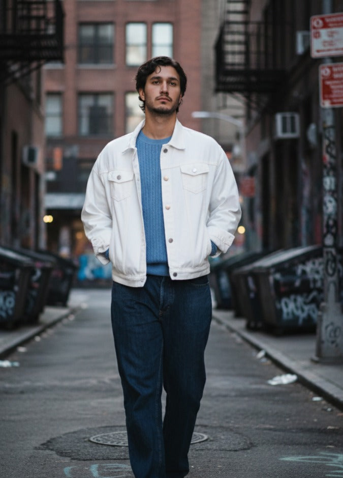 Classic style Denim Washed Denim Jacket