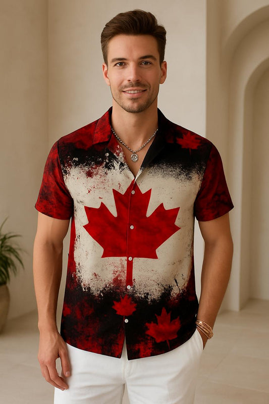 Half Sleeves Canada Shirt for Men