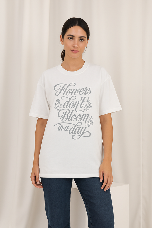 "Flowers don't bloom"