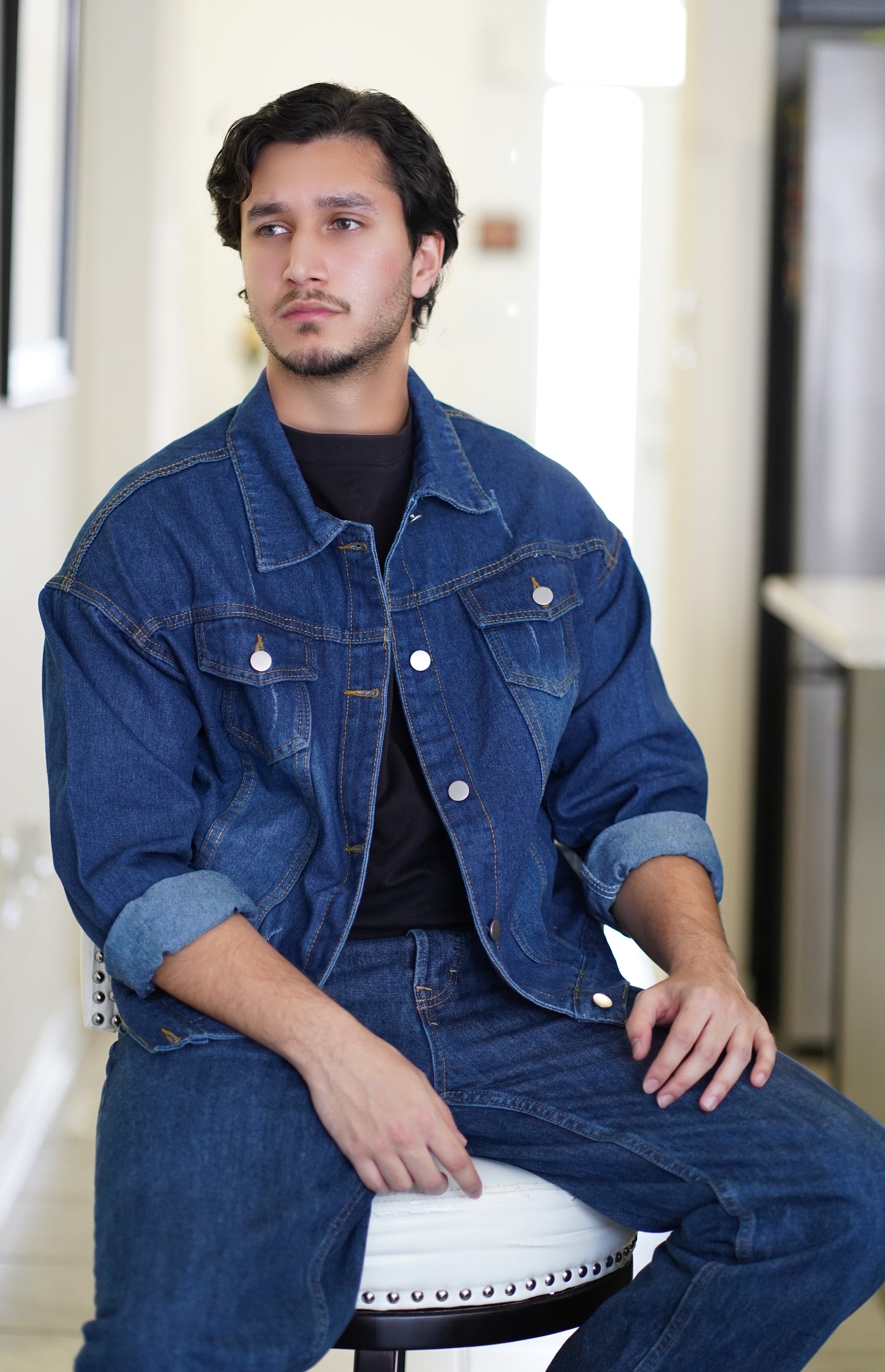 Classic style Denim Washed Denim Jacket