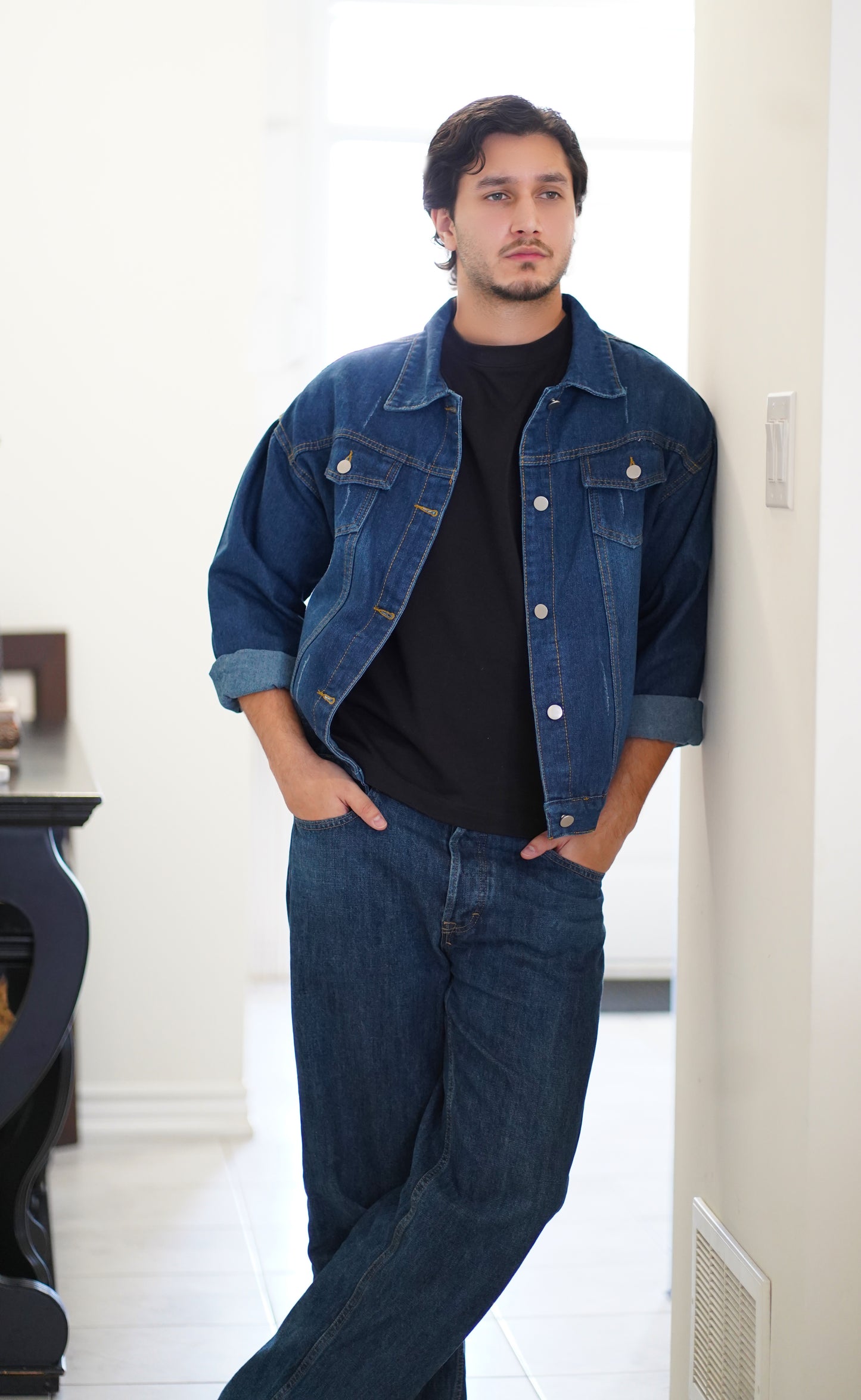 Classic style Denim Washed Denim Jacket