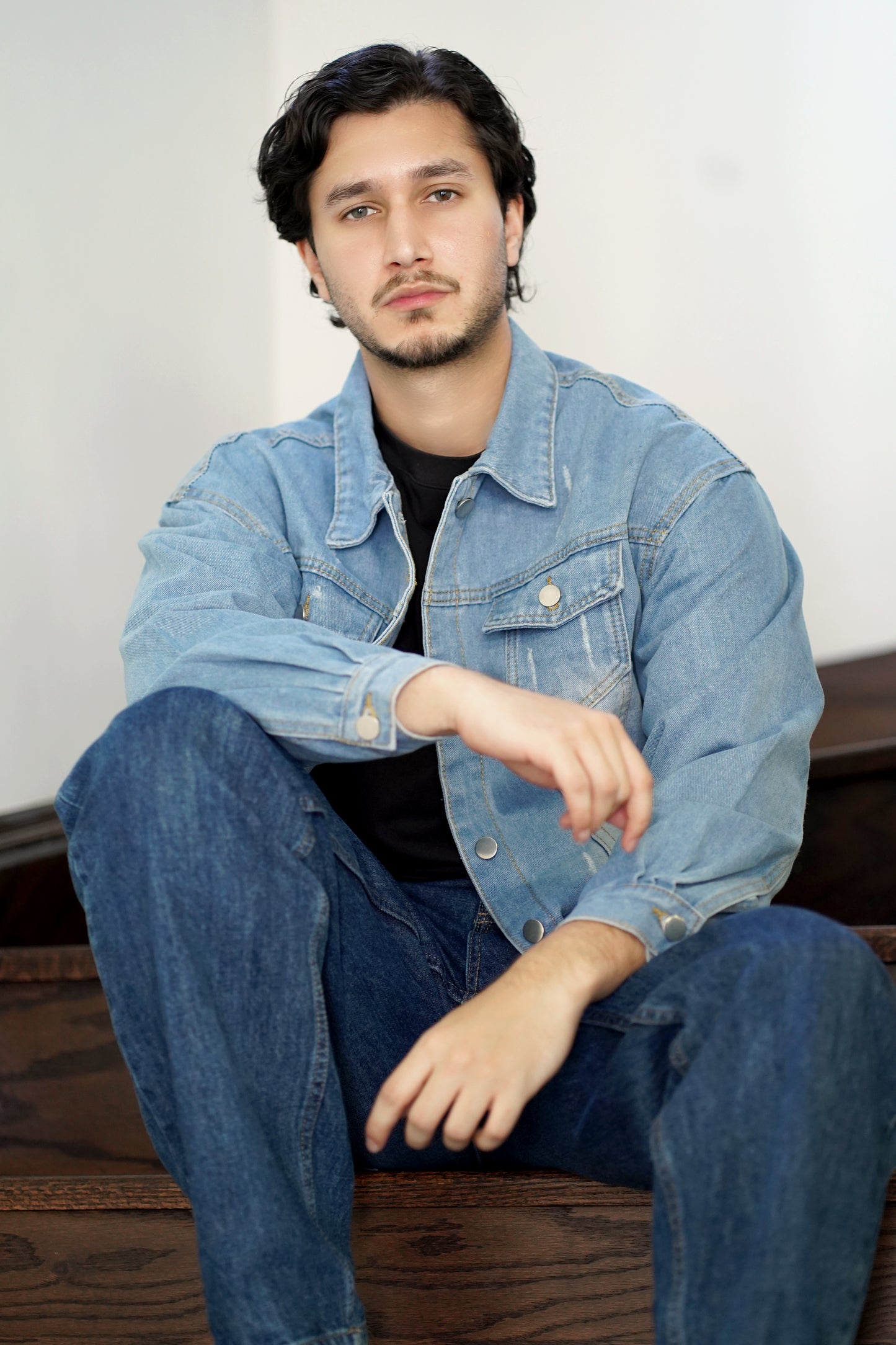 Classic style Denim Washed Denim Jacket