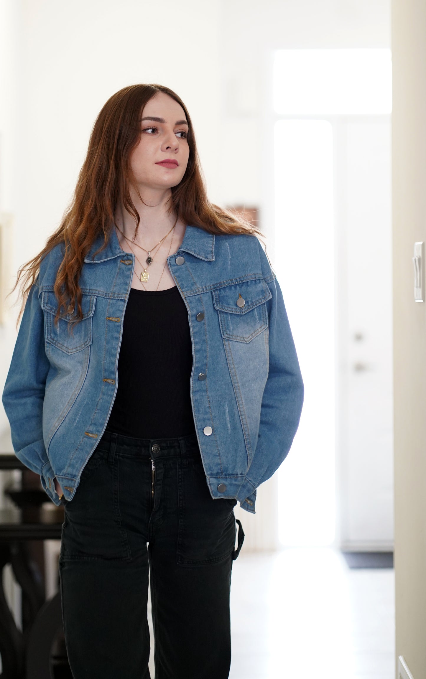 Classic style Denim Washed Denim Jacket