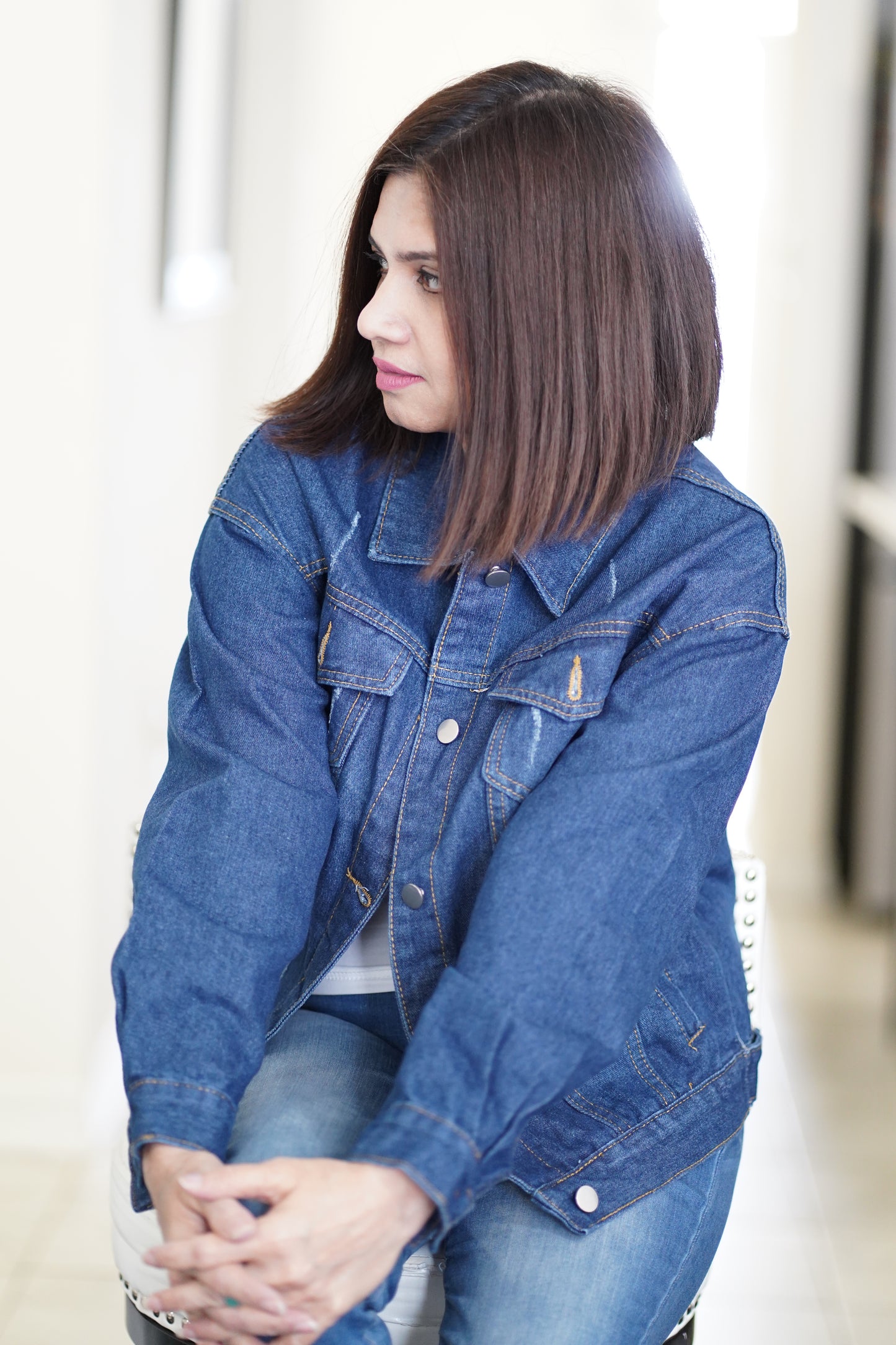 Classic style Denim Washed Denim Jacket